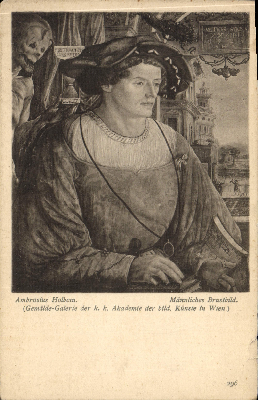 CPA Ambrosius Holbern Mannliches Brustbild