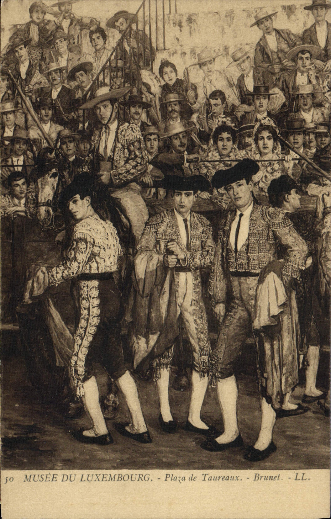 CPA Musee Du Luxembourg Plaza De Taureaux Brunet Corrida