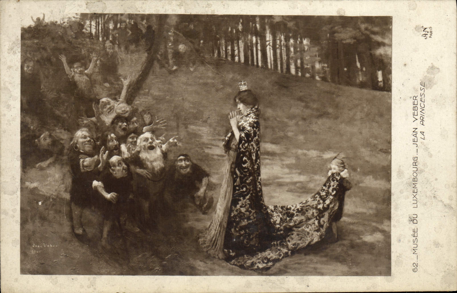 CPA Musee Du Luxembourg Jean Veber La Princesse Nains Nain