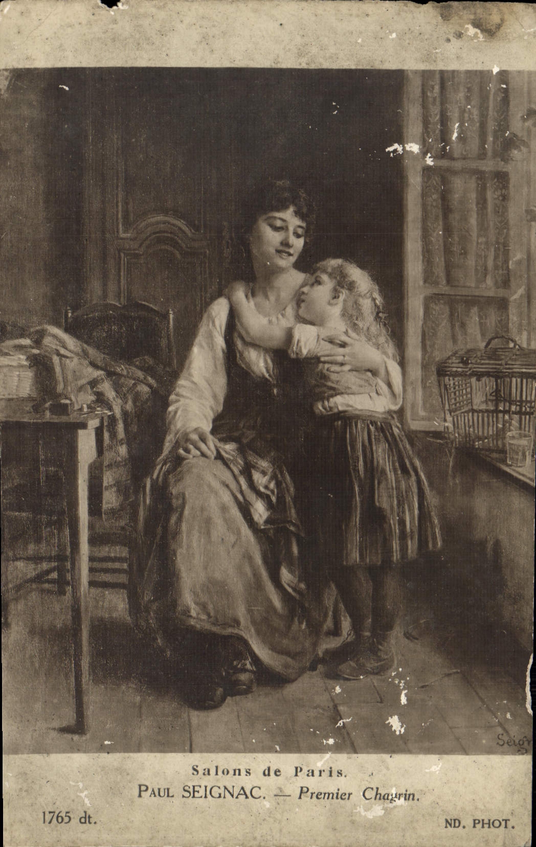 Mère et enfant — Paul Seignac — Salons de Paris, ND. PHOT.