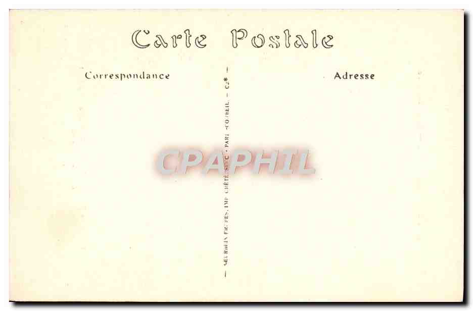 CPA Musee Conde Chantilly Ecole Romaine Raffaello Santi Raphael Sanzio Les Trois Graces — Verso