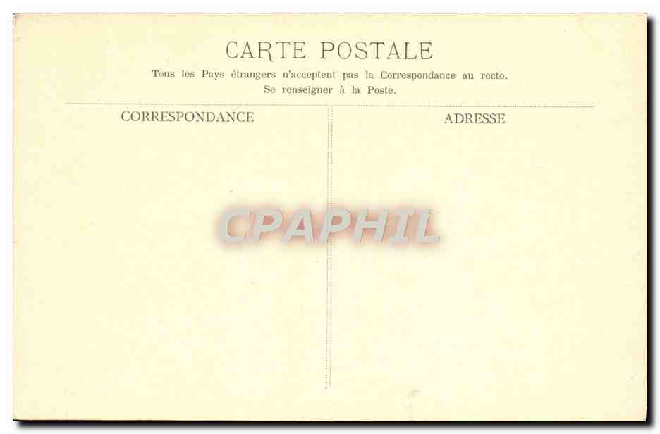CPA Musee Du Louvre Tetes D'Etude Leonard de Vinci — Verso