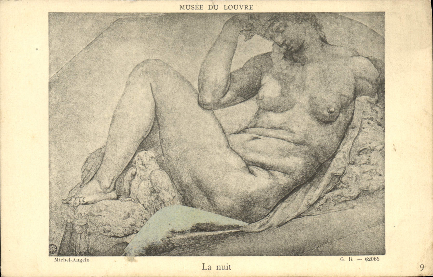 CPA Musee Du Louvre La Nuit Michel Angelo