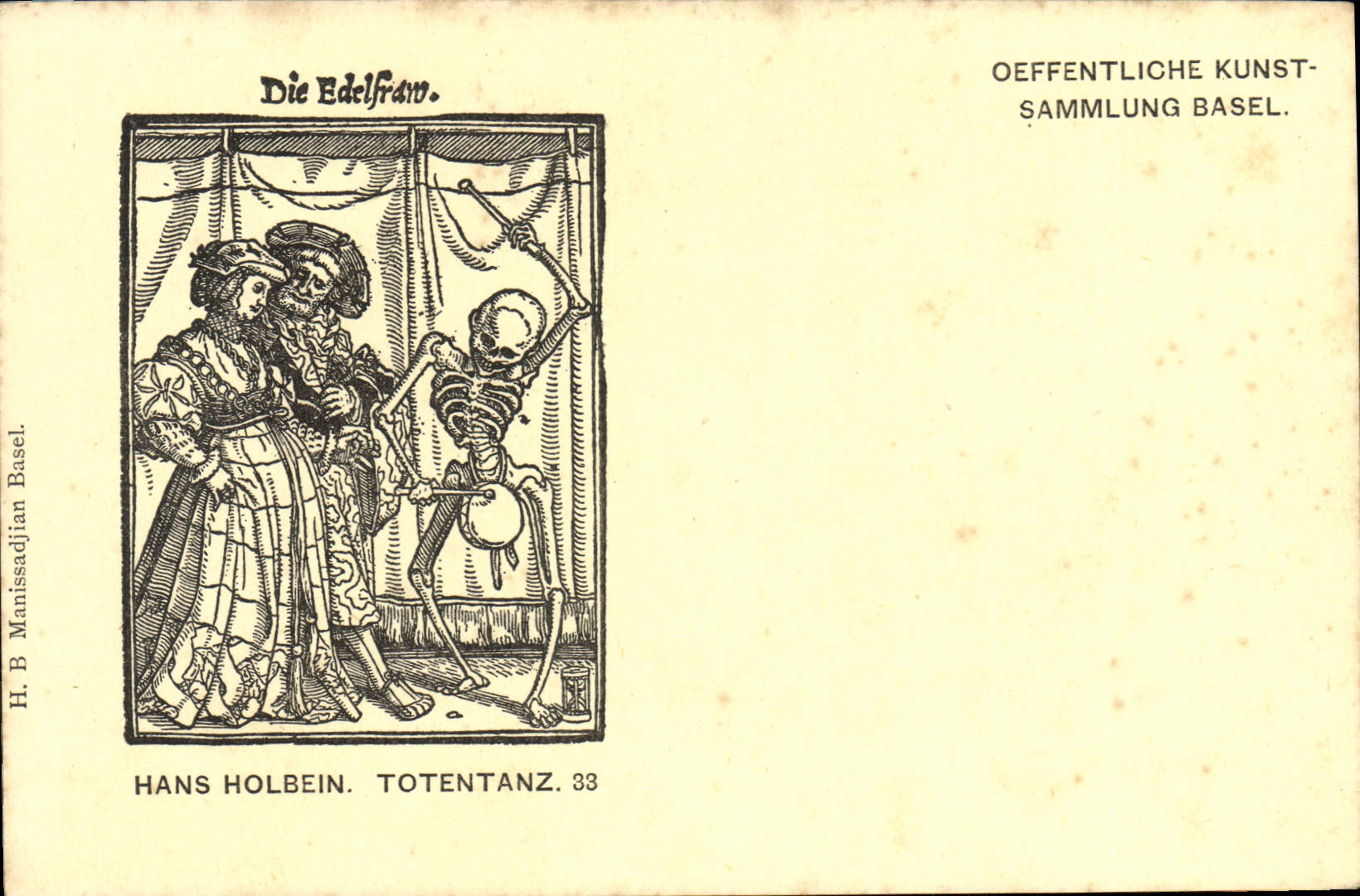 CPA La mort Hans Holbein Totenhanz