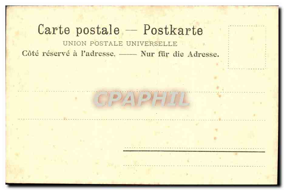 CPA La mort Hans Holbein Totenhanz — Verso