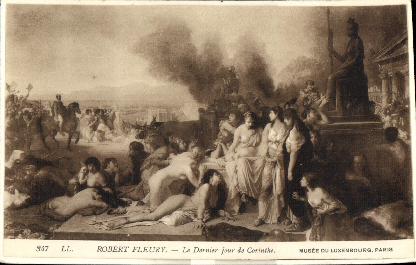 CPA Robert Fleury Le Dernier Jour De Corinthe Musee Du Luxembourg Paris