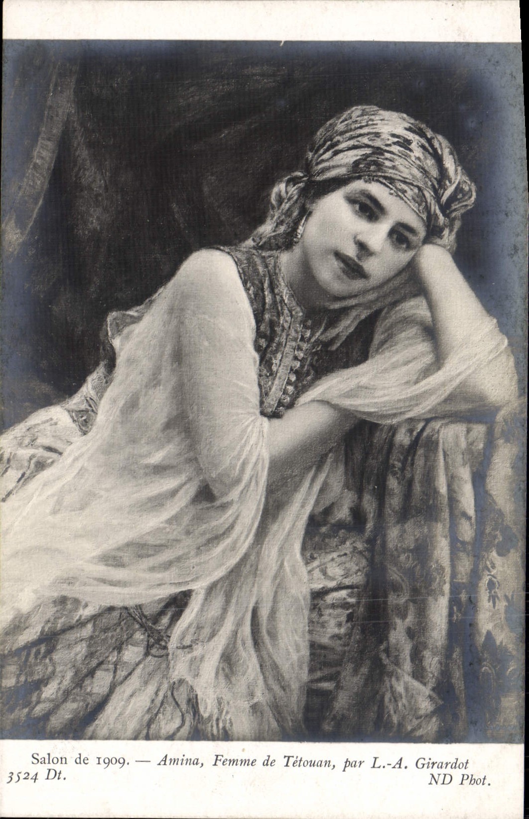 CPA Salon De 1909 Amina Femme De Tetouan Par Girardot