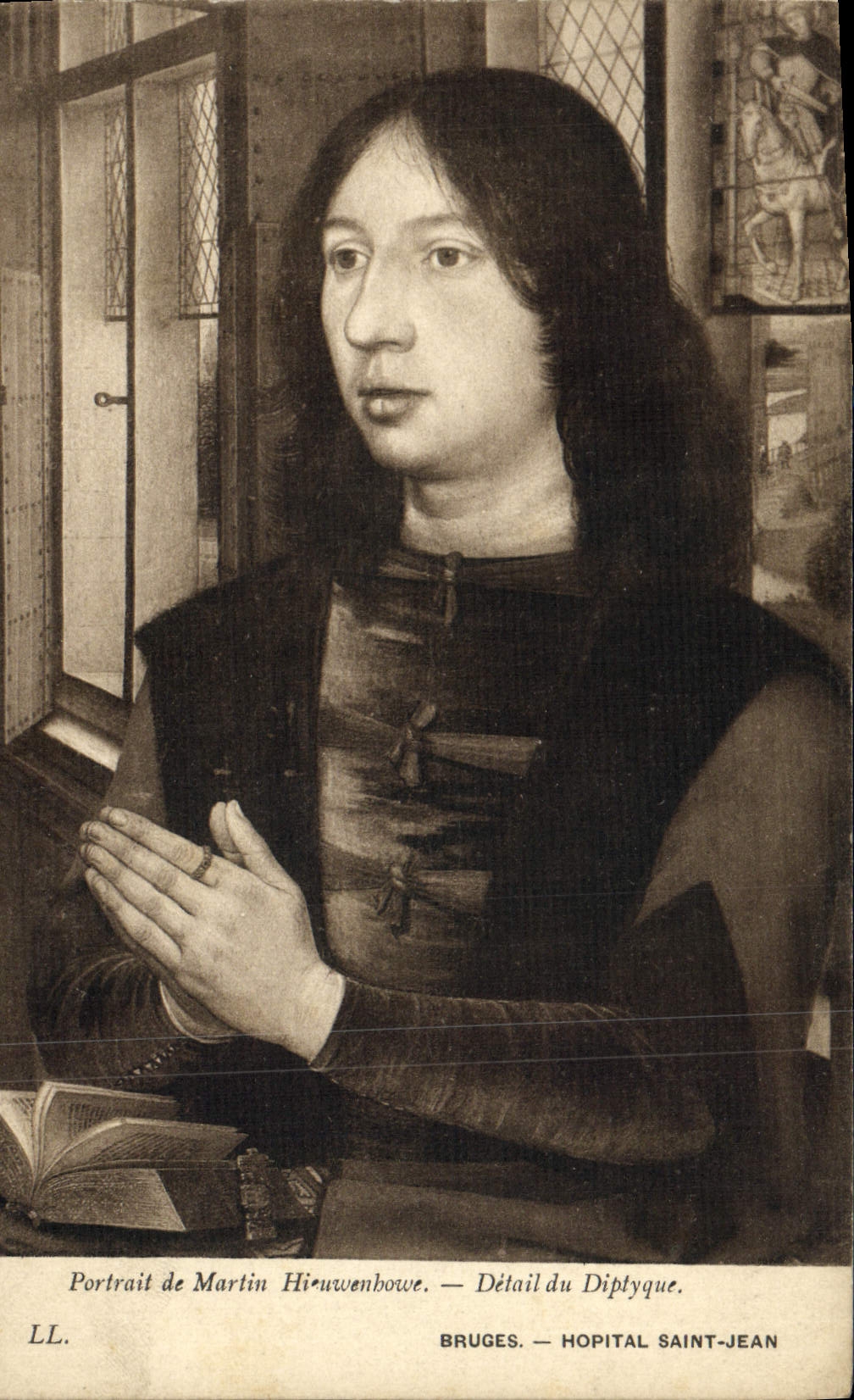 CPA Portrait De Martin Hieuwenhouse Detail Du Diptyque Bruges Hopital Saint Jean