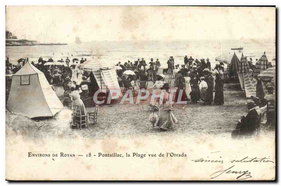 CPA Environs De Royan Pontaillac La Plage Vue De l'Otrada