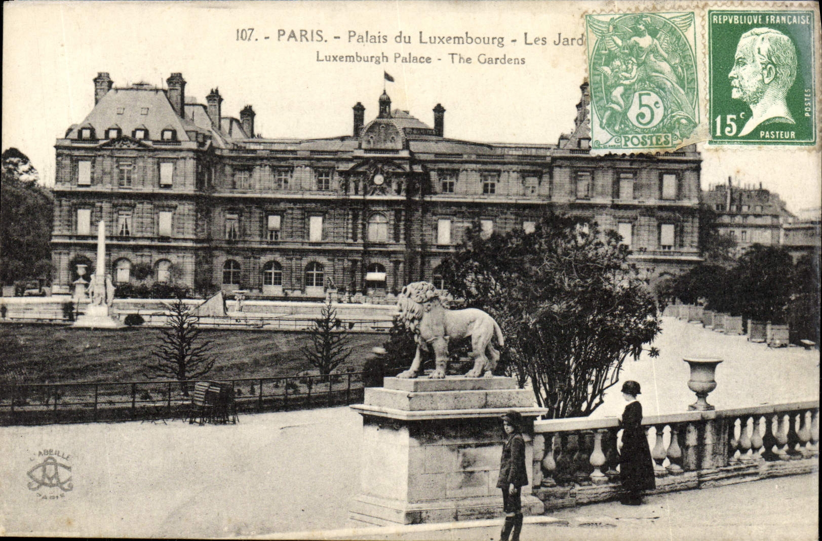 CPA Paris Palais Du Luxembourg Les Jardins Lio