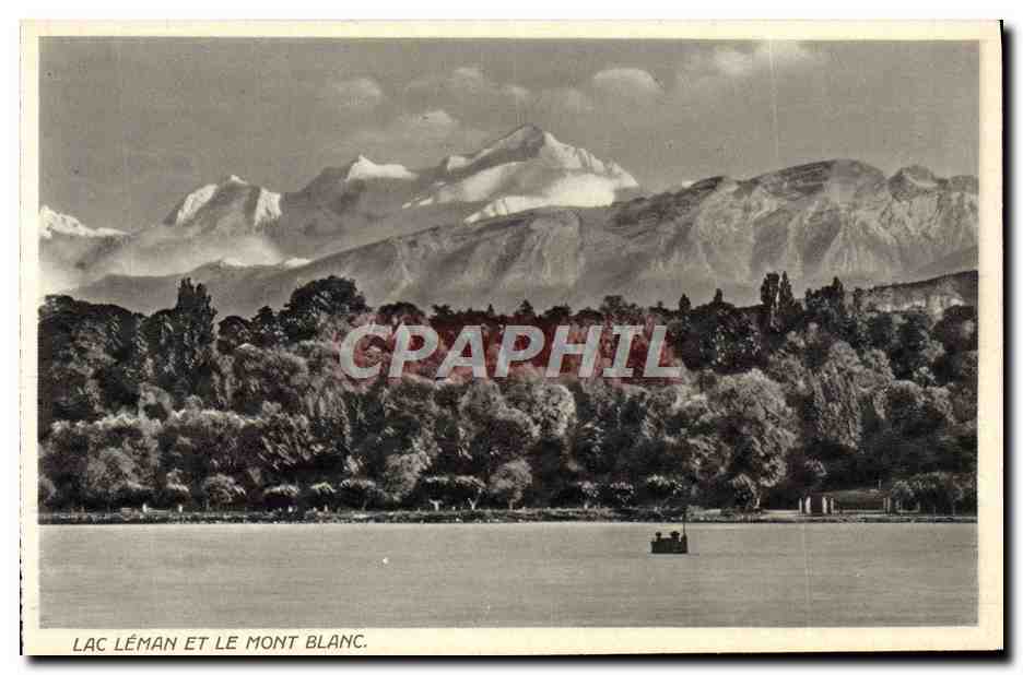 CPA Lac Leman Et Le Mont Blanc