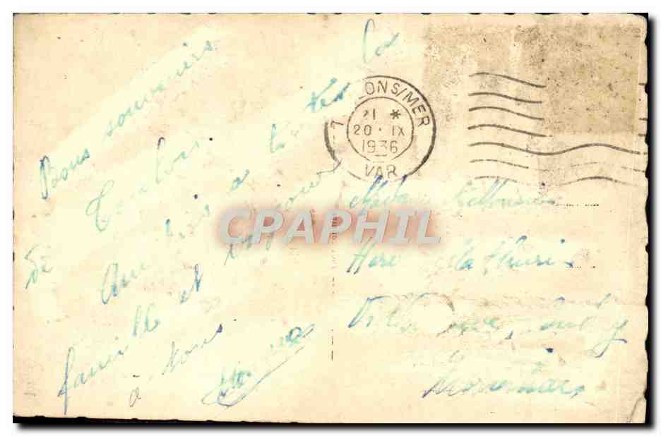 Environ de Toulon — Vue panoramique du Revest — éditeur non identifié — Verso