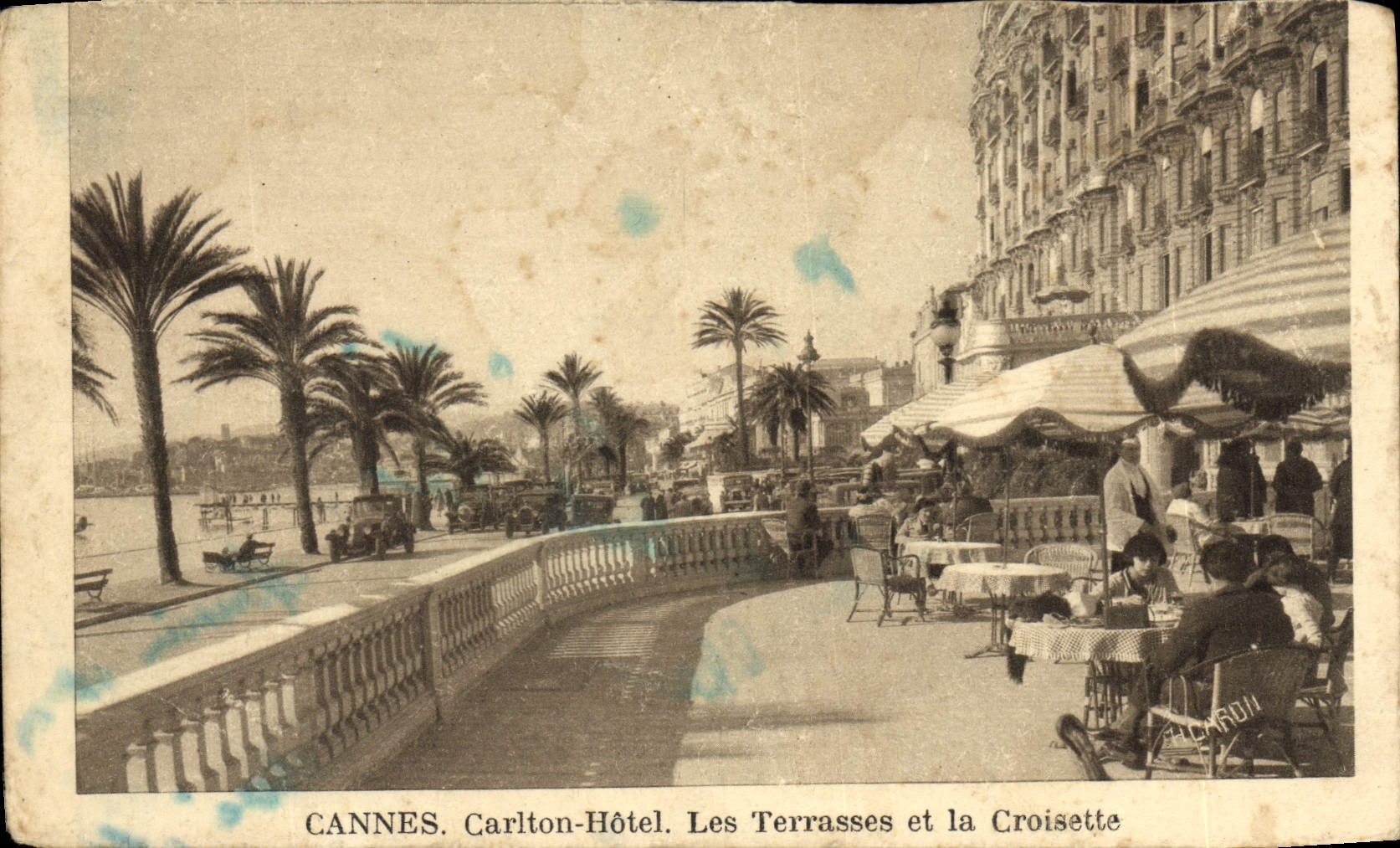 CPA Cannes Carlton Hotel Les Terrasses Et La Croisette