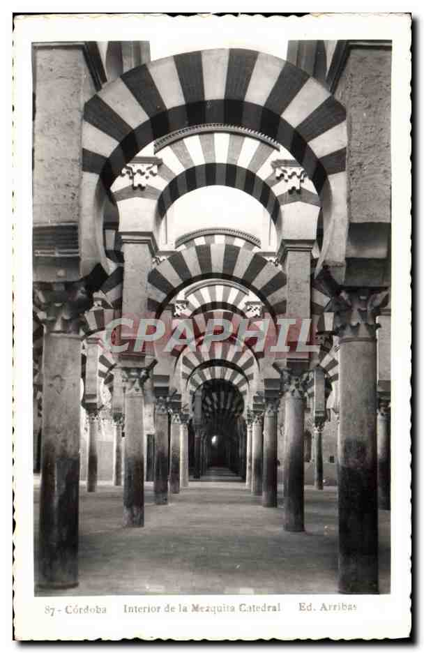 Córdoba — Intérieur de la Mezquita-Cathédrale — Ed. Arribas n°87