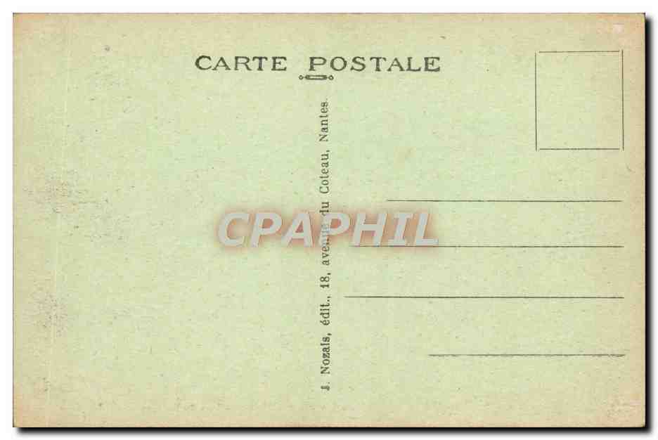 CPA Nantes La Tour Sud Ouest Du Chateau Des Dues De Bretagne — Verso