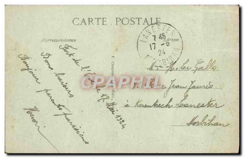 CPA Pornichet Vue Generale De La Plage Vers Le Vieux Pornichet — Rückseite