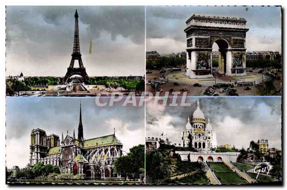 Paris und seine Wunder — 4 ikonische Stätten — Verlag Guy, Nr. 4074