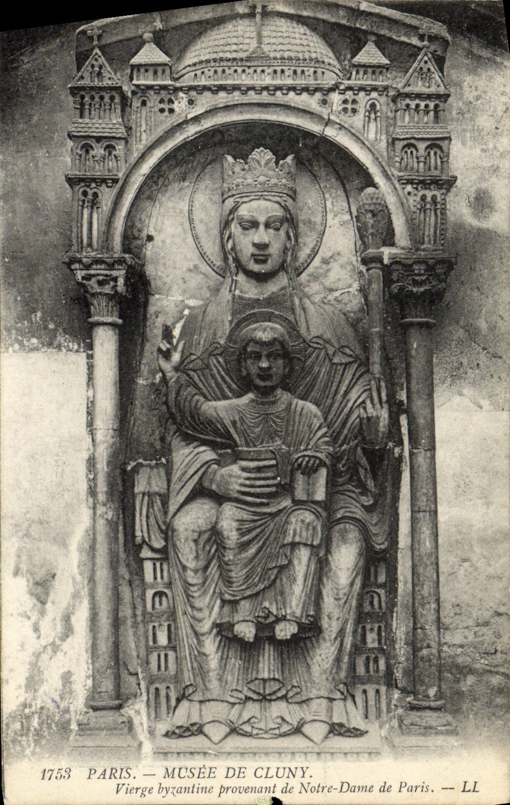 Vierge byzantine provenant de Notre-Dame de Paris — Musée de Cluny — LL
