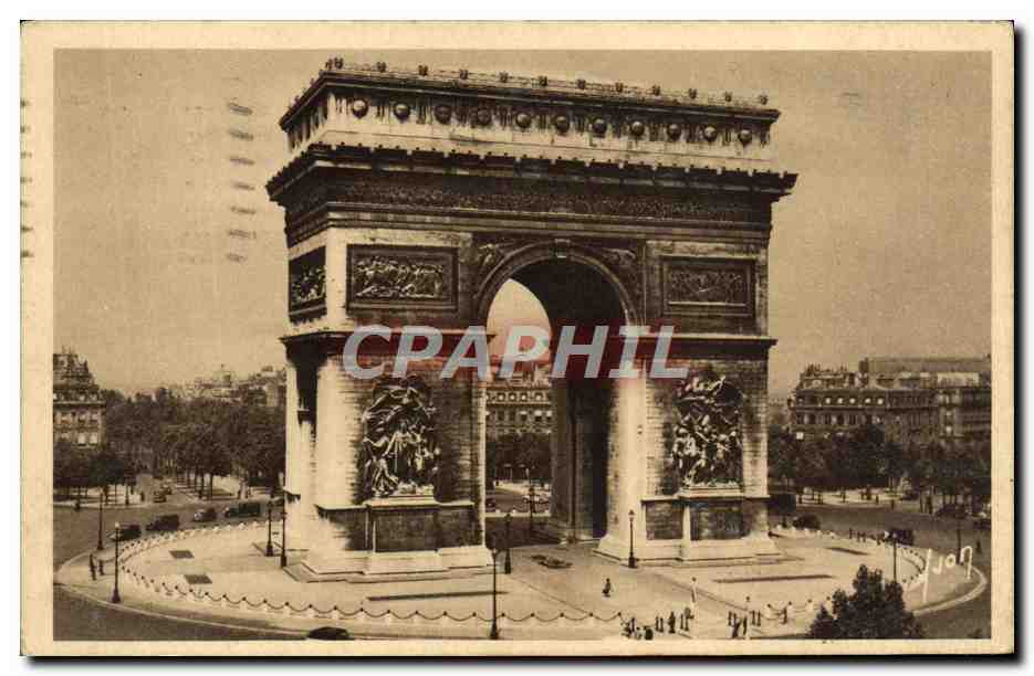 CPA Paris En Flanant Arc De Triomphe De l'Etoile
