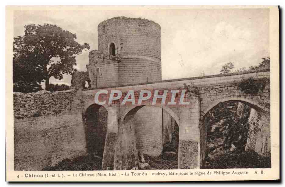 CPA Chinon Le Chateau La Tour Du Coudray