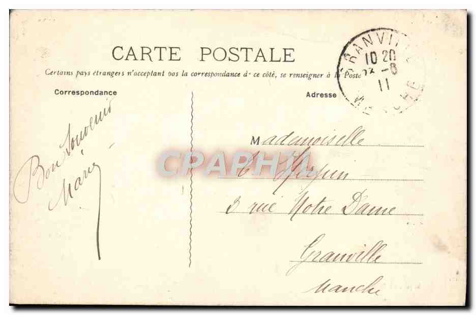 CPA Le Havre Chaussee des Etats Unis Le Musee — Rückseite