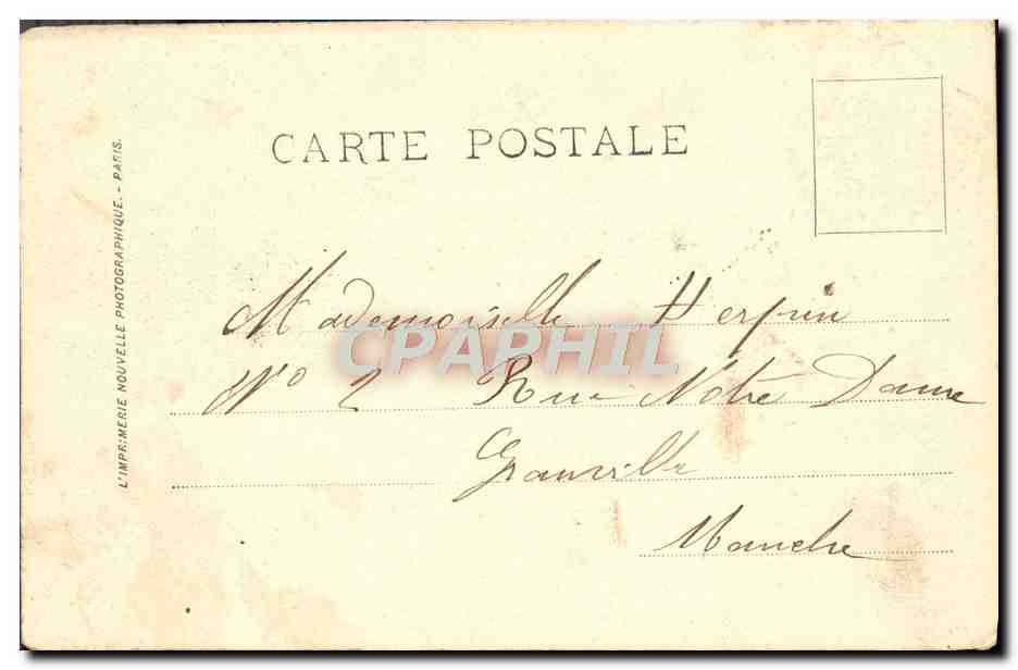 CPA Le Havre La Place Gambetta et le Theatre — Rückseite