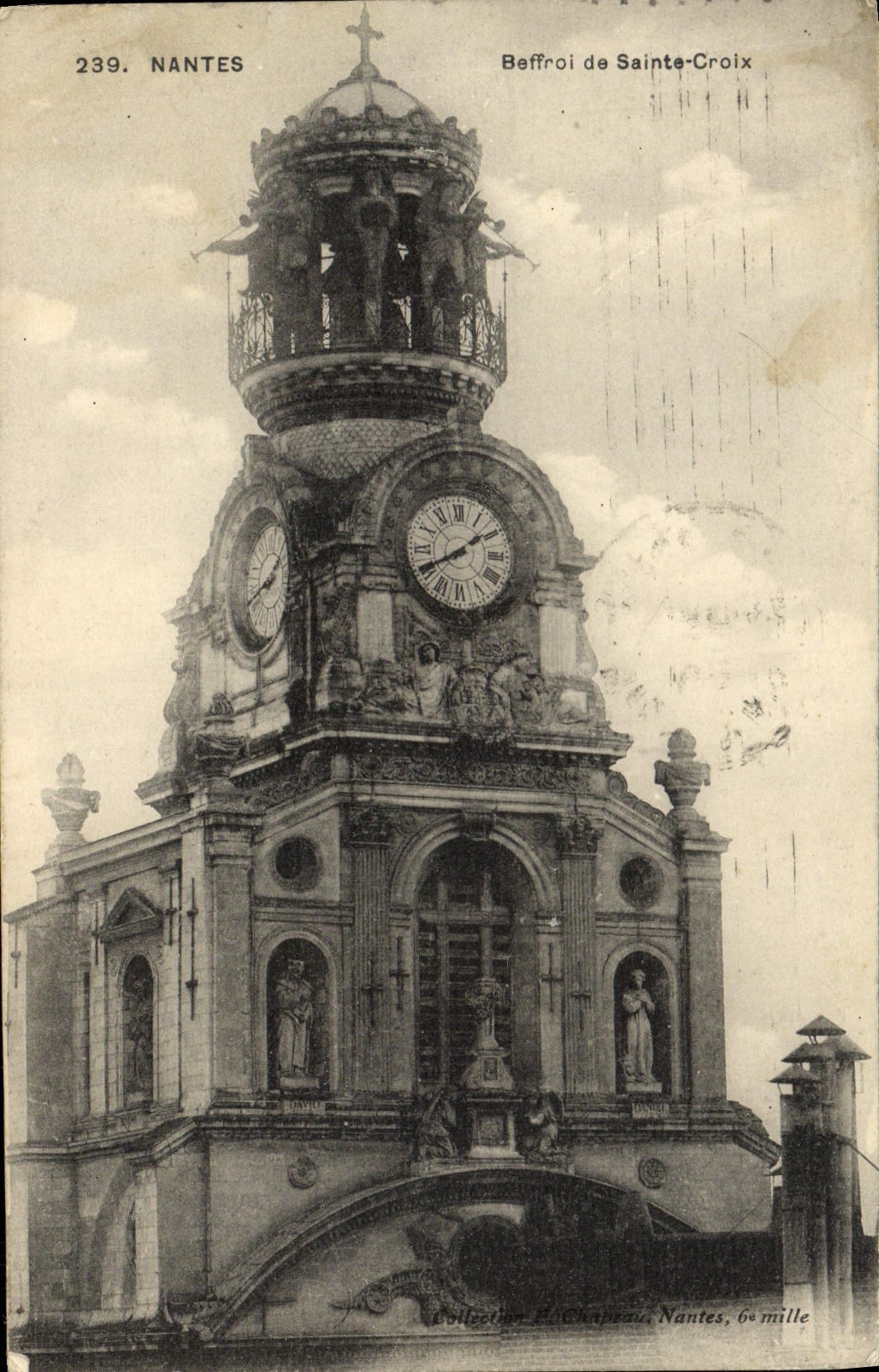 CPA Nantes Beffroi de Sainte Croix