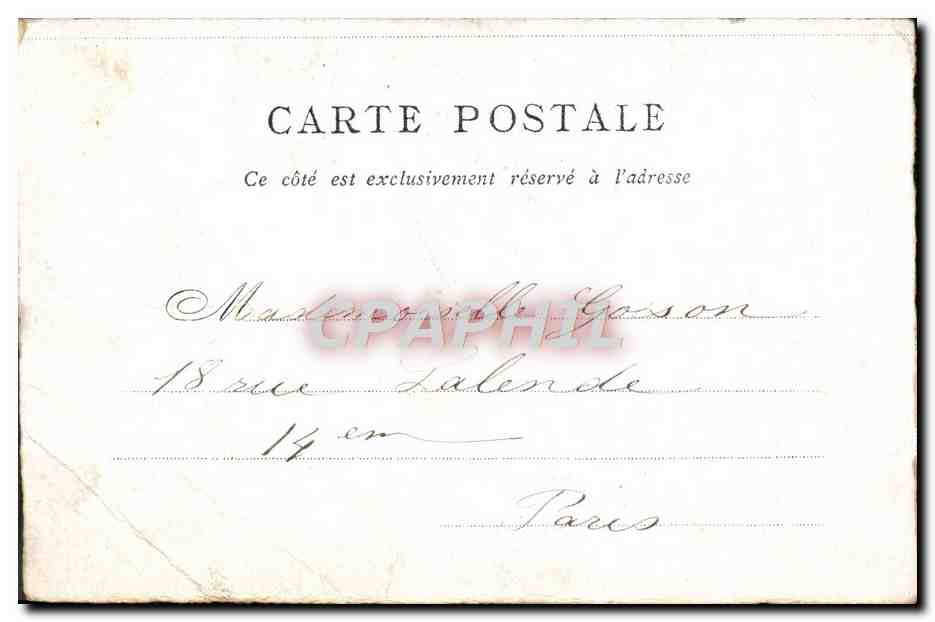 CPA St Germain L'Auxerrois Edite Par Le Bon Marche Paris — Verso
