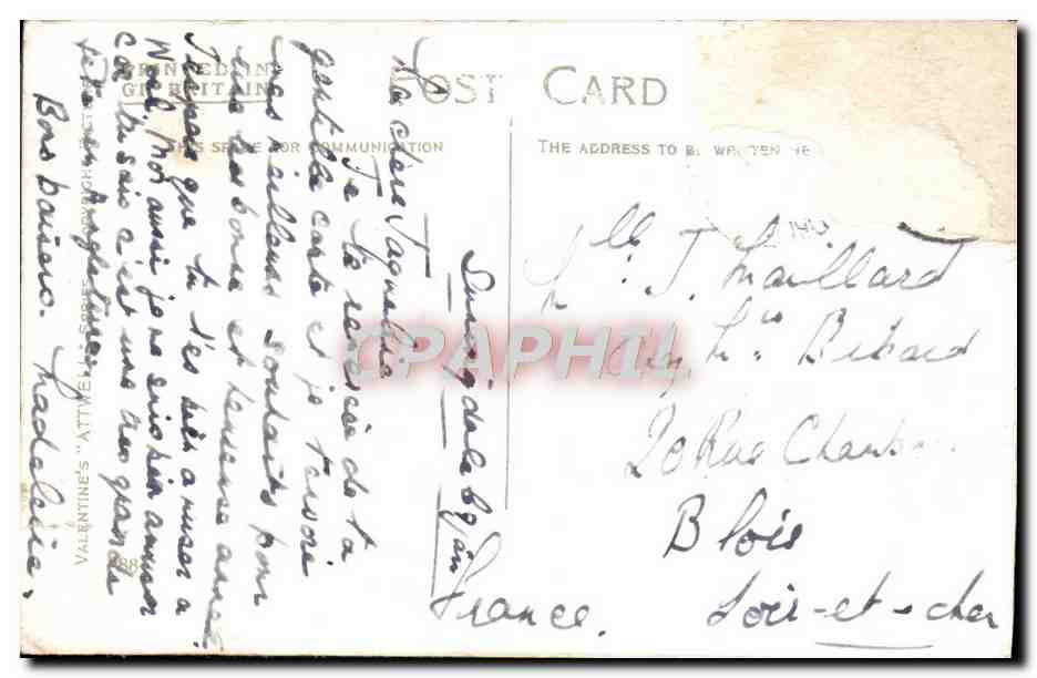 CPA Luck At Last He Loves Me Enfant — Verso