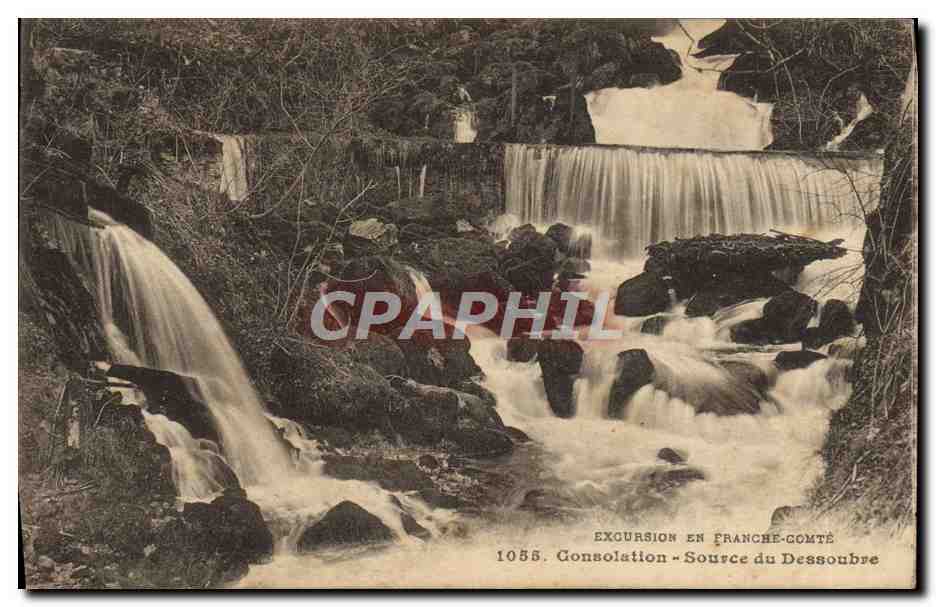 Consolation - Source du Dessoubre — Excursion en Franche-Comté — n° 1055 - Anverso