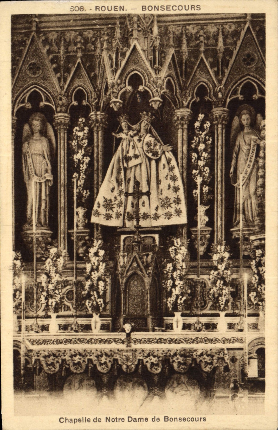CPA Chapelle de Notre Dame De Bonsecours Rouen