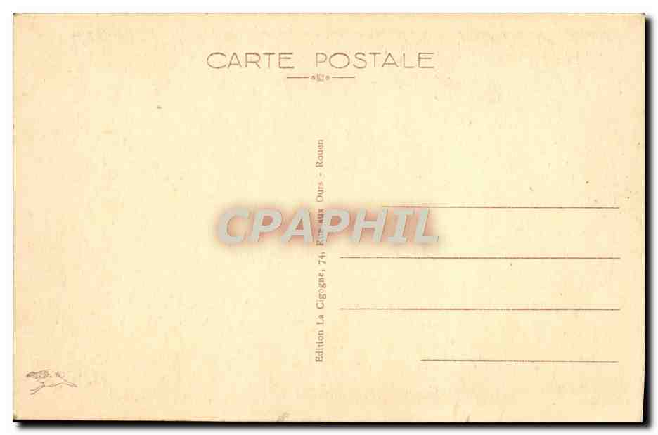 CPA Chapelle de Notre Dame De Bonsecours Rouen — Rückseite