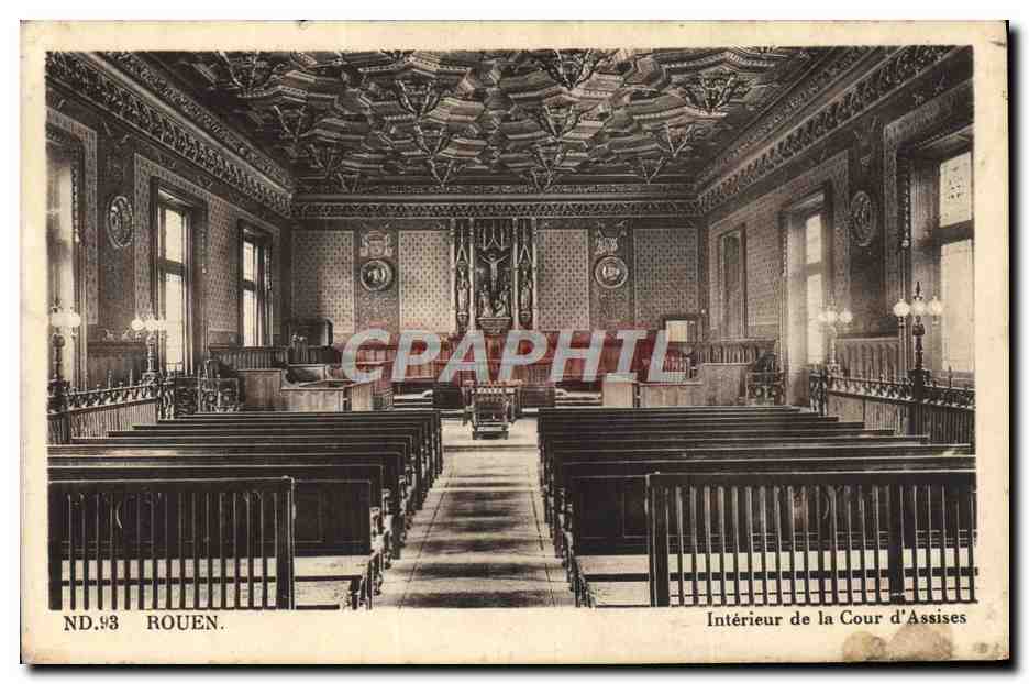CPA Rouen Interieur de la Cour d'Assises