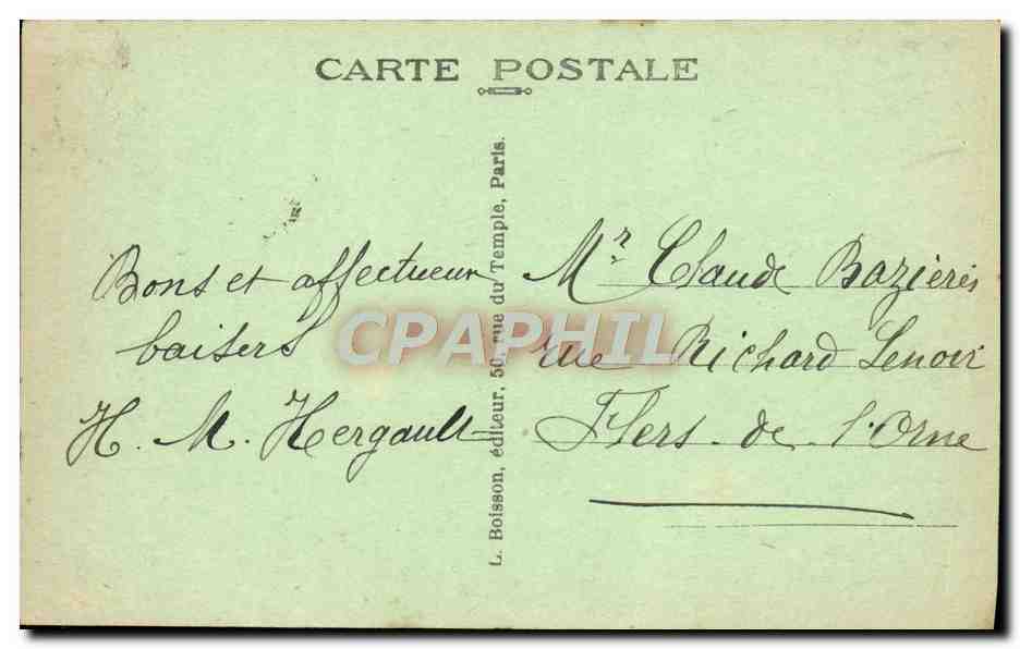 CPA Paris Basilique du Sacre Coeur de Montmartre Le choeur et le maitre autel — Rückseite