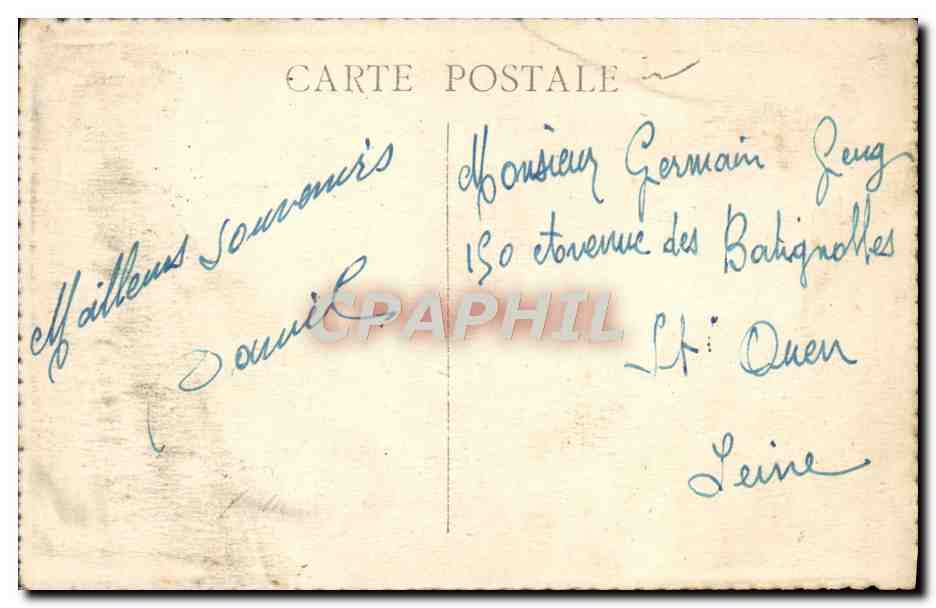 CPA Marseille La Corniche Pont bde la Fausse Monnaie — Verso