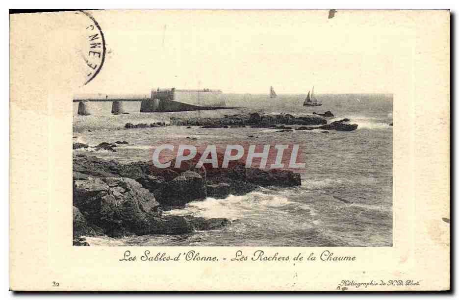 CPA Les Sables d'Olonne Les Rochers de la Chaume