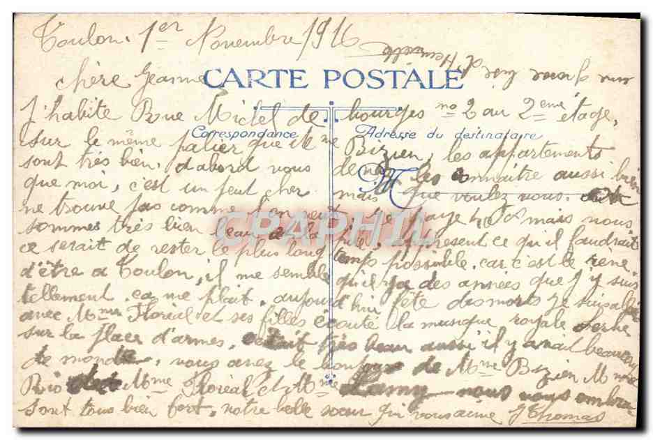 Place Vauban à la Gare P.L.M. — Toulon — éditeur V.I.S. n° 2866 — Reverso