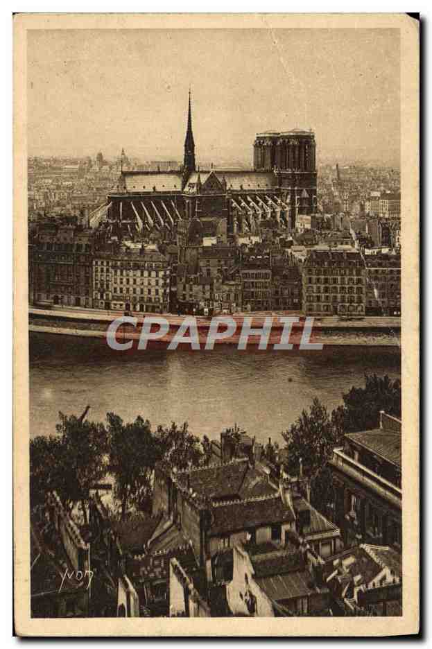 CPA Paris Notre Dame Abside de la Cathedrale 