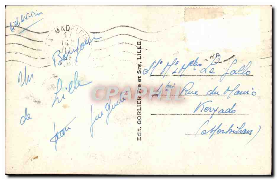 CPM Lille La Bourse  — Verso