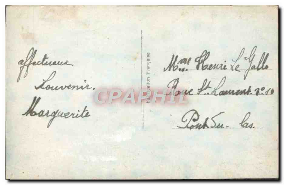 CPA Fantaisie Enfants soldat miliaria Alsace — Rückseite
