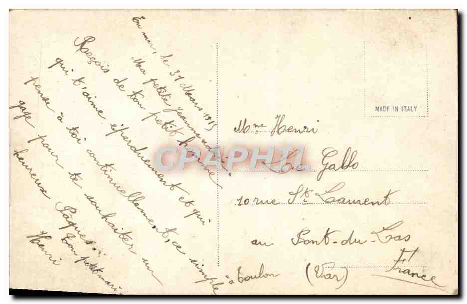 CPA Fantaisie Femme Paques Ouefs — Rückseite