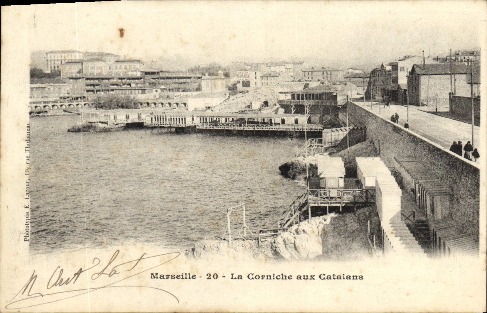 CPA Marseille La Corniche Aux Catalans