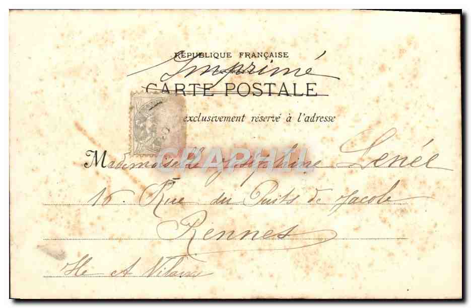 CPA Marseille La Corniche Aux Catalans — Rückseite