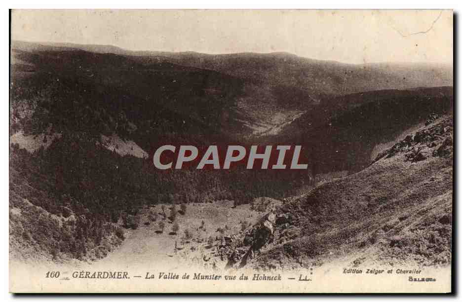 Gérardmer — La Vallée de Munster vue du Hohneck — Édition Zelger et Chevallier