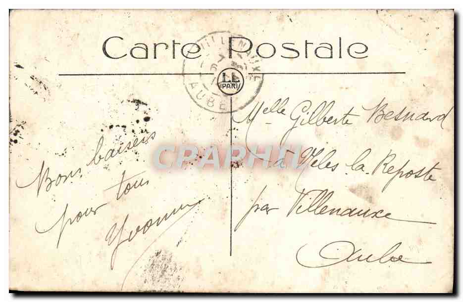 CPA Nice Le Jardin Public Et Le Casino — Rückseite