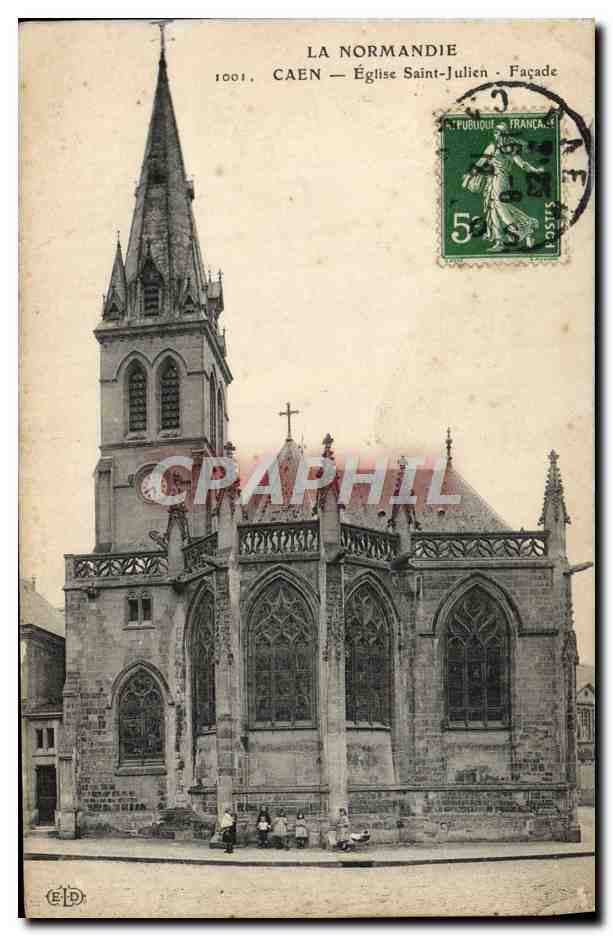 Caen — Église Saint-Julien — Façade — ELD