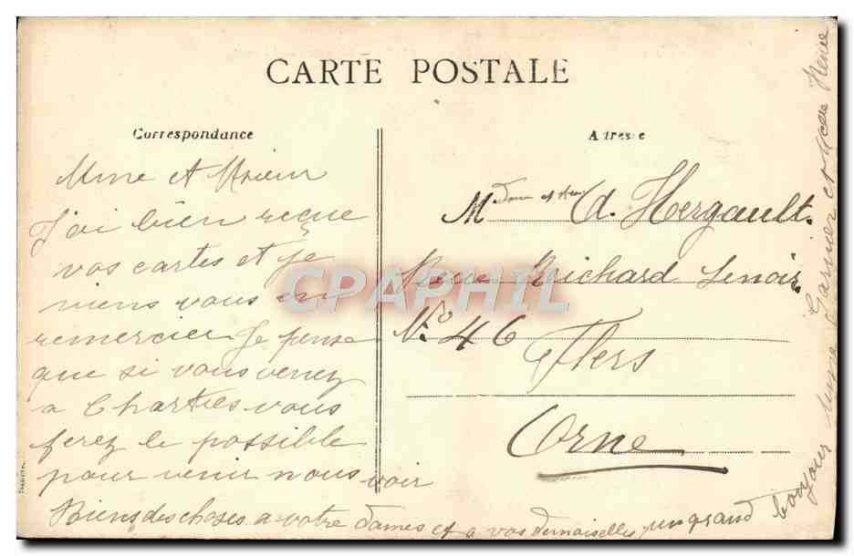 Chartres — L'Église Saint-Pierre — Collection AD — Verso