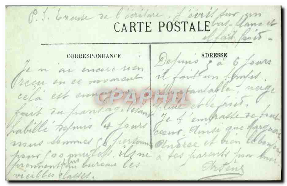 CPA Chartres Le Portail sud de la Cathedrale  — Verso