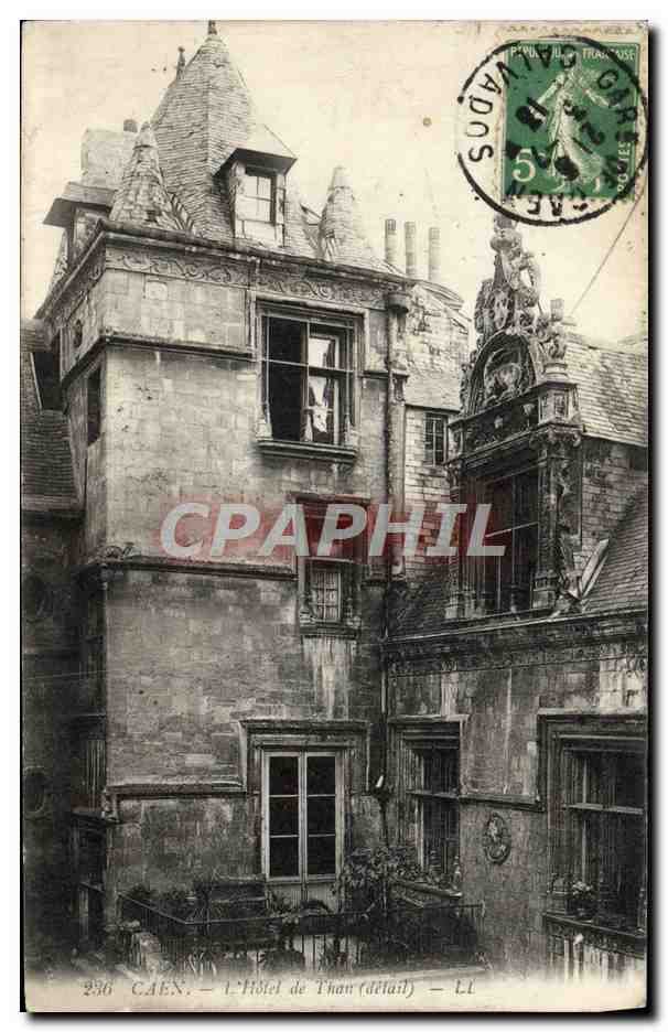 CPA Caen L'Hotel de Than