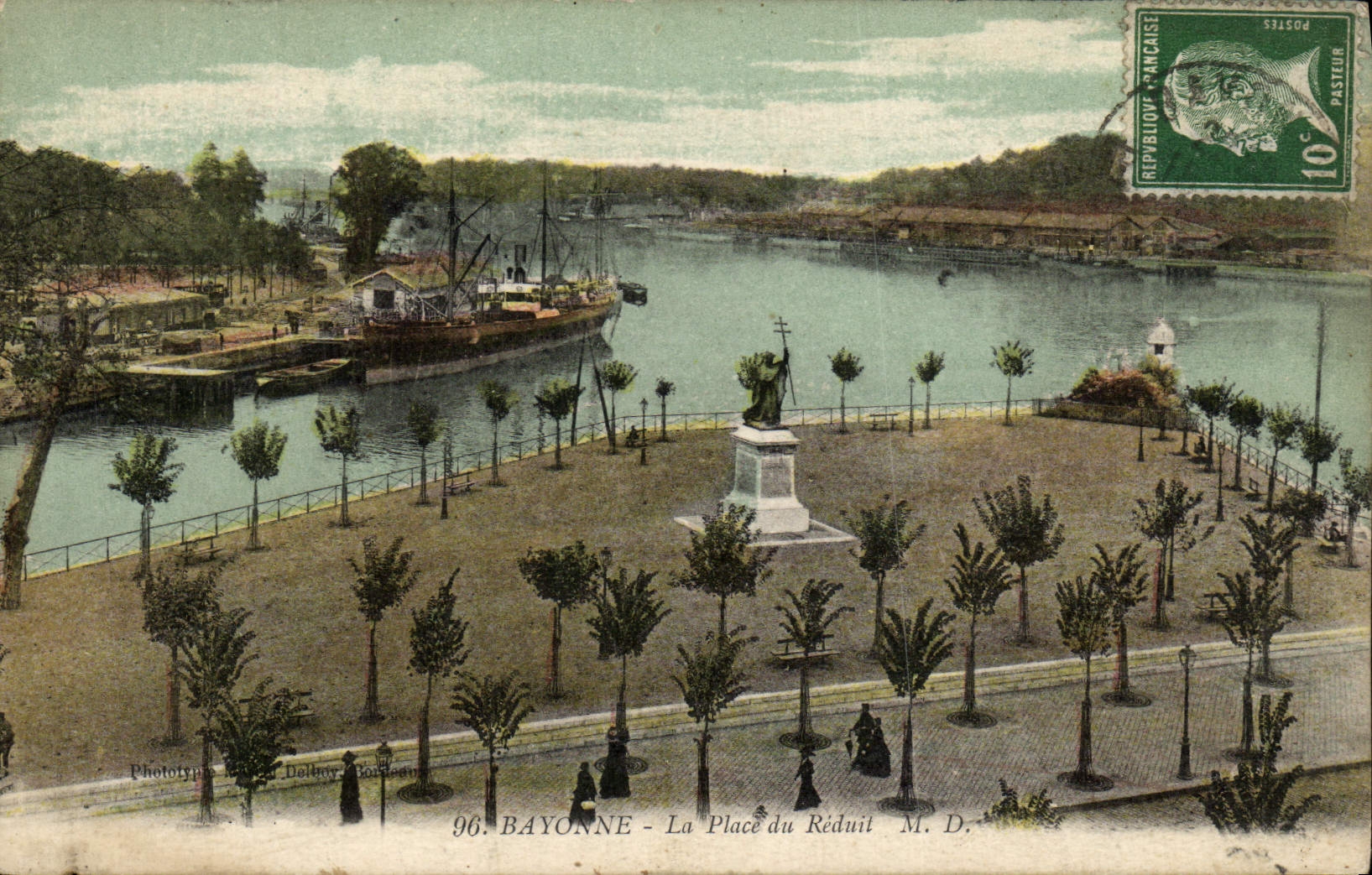 Bayonne - La Place du Réduit — Phototypie Dolmy, Bordeaux — n°96